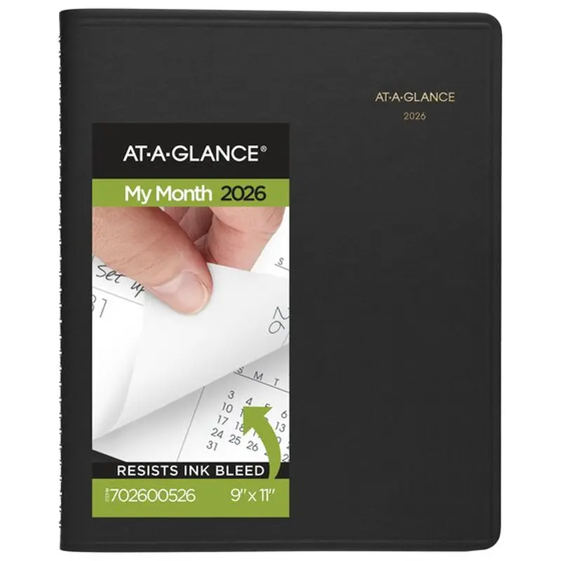 AT-A-GLANCE 2026 15-Month Monthly Planner - Black