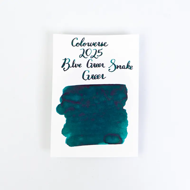 Colorverse Blue Green Snake (15ml) Bottled Ink (2025 Special Ink, Glistening Green)