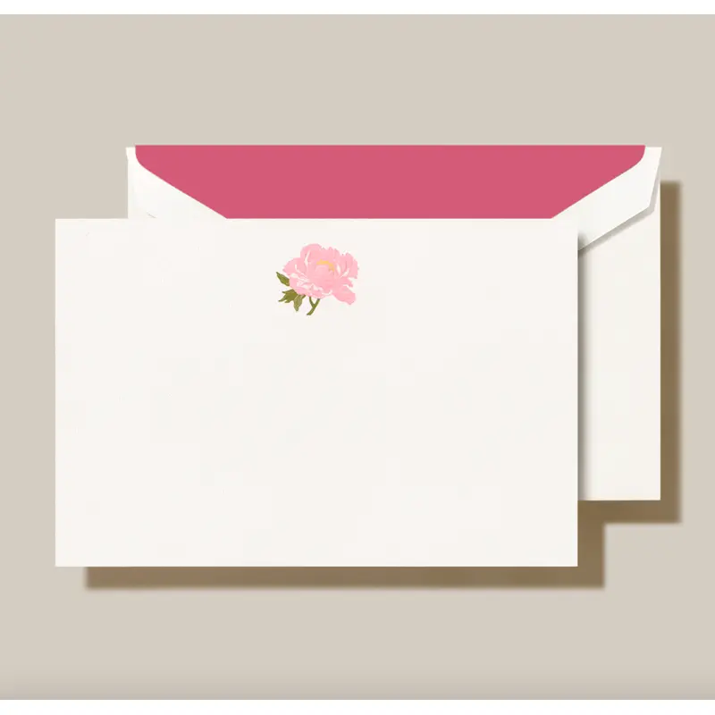 Crane Peony Card (10 ea)