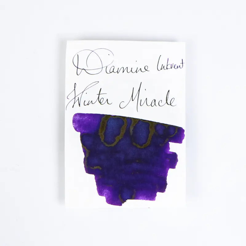 Diamine Winter Miracle (50ml) Bottled Ink (Shimmering/Sheening) - Blue Edition
