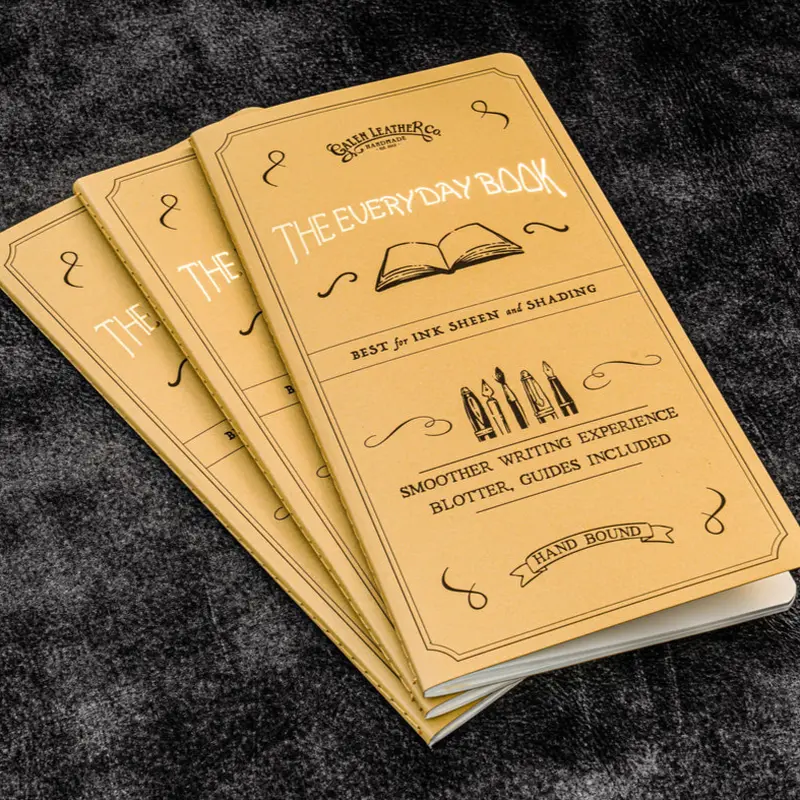 Galen Leather The Everyday Book - Regular Tomoe River Paper (Set of 3)