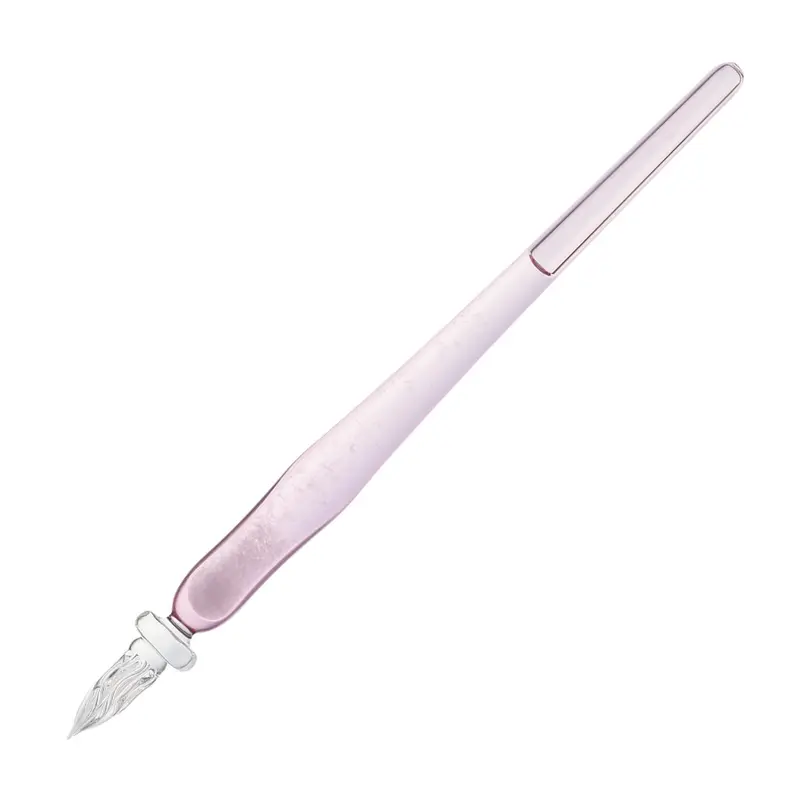 Glass Studio Matsubokkuri Glass Pen - Storm Glass Pink (Medium)