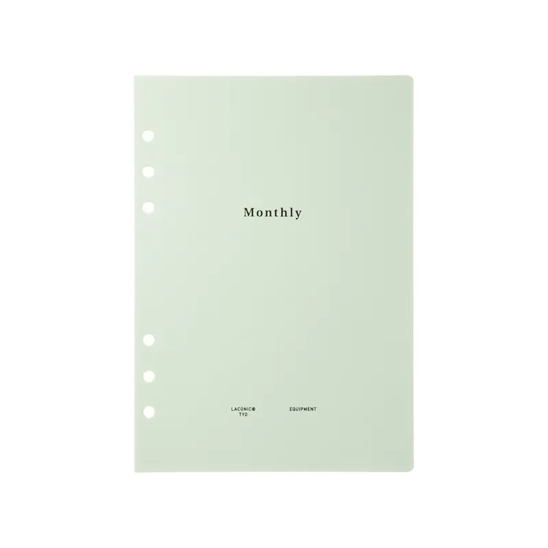 Laconic Style Notebook Refill - Monthly