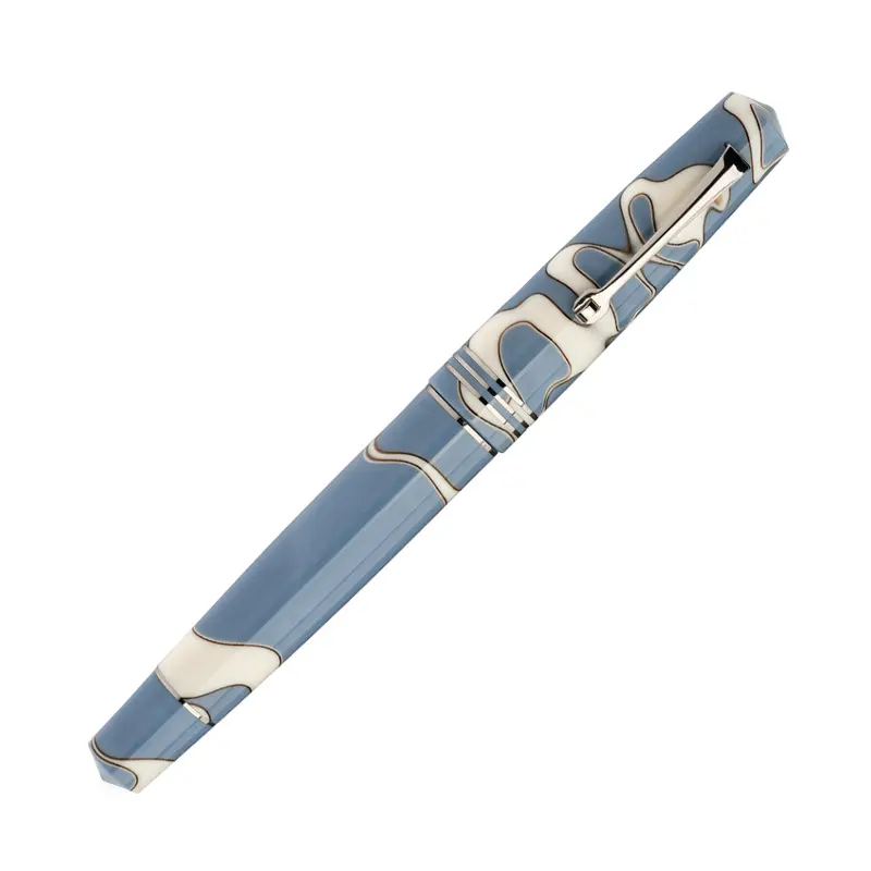 Leonardo Momento Zero Fountain Pen - Nuvola with Silver TrimExtra Fine