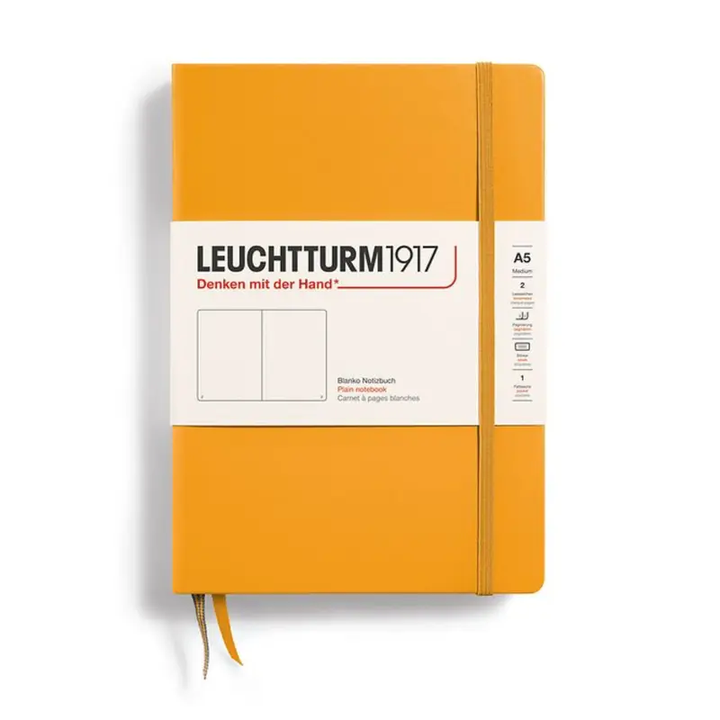 Leuchtturm1917 A5 Medium Hardcover Plain Notebook - Rising Sun