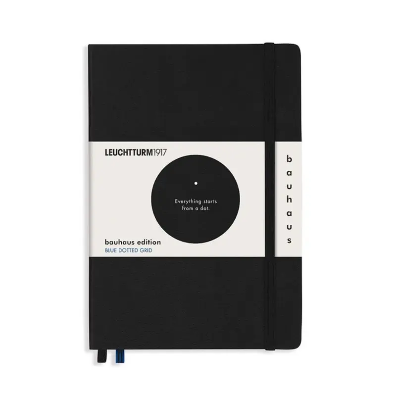 Leuchtturm1917 Bauhaus A5 Medium Notebook - Black