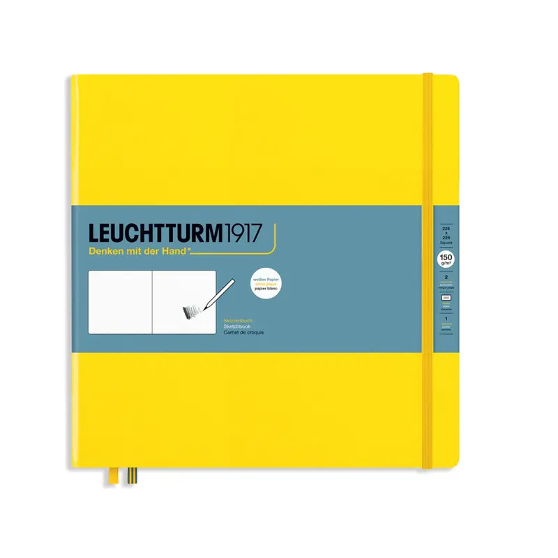 Leuchtturm1917 Sketchbook Square Hardcover - Lemon