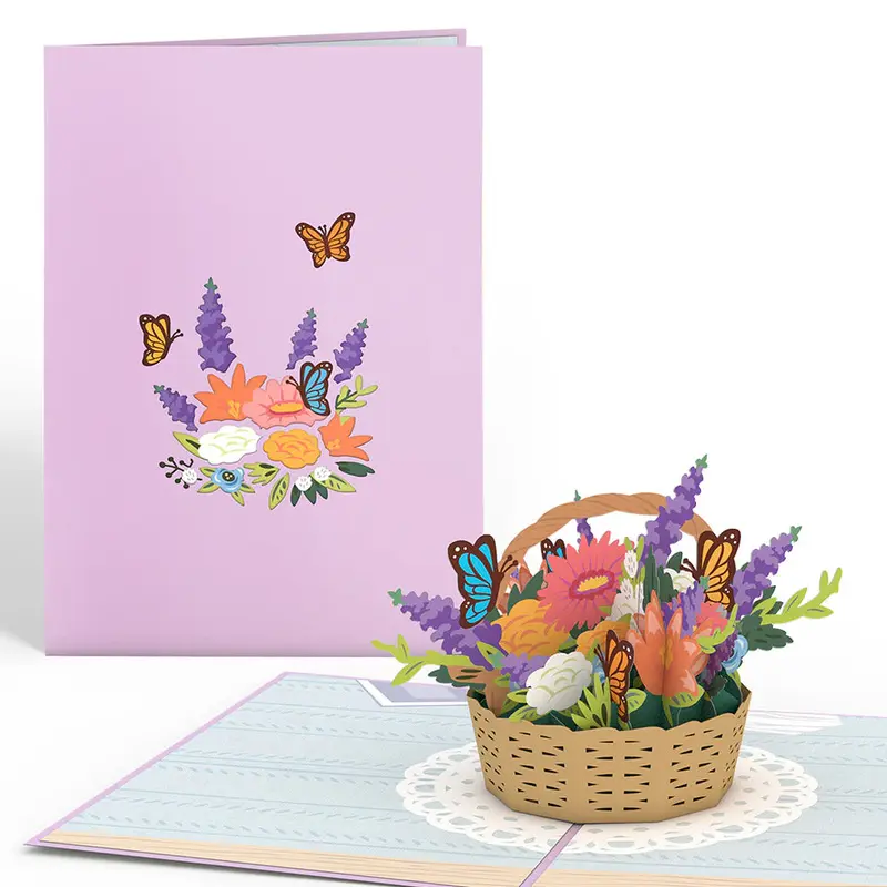 Lovepop Pop-Up Card - Flower Basket