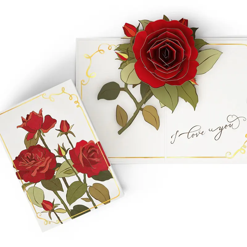 Lovepop Pop-Up Card - I Love You Roses