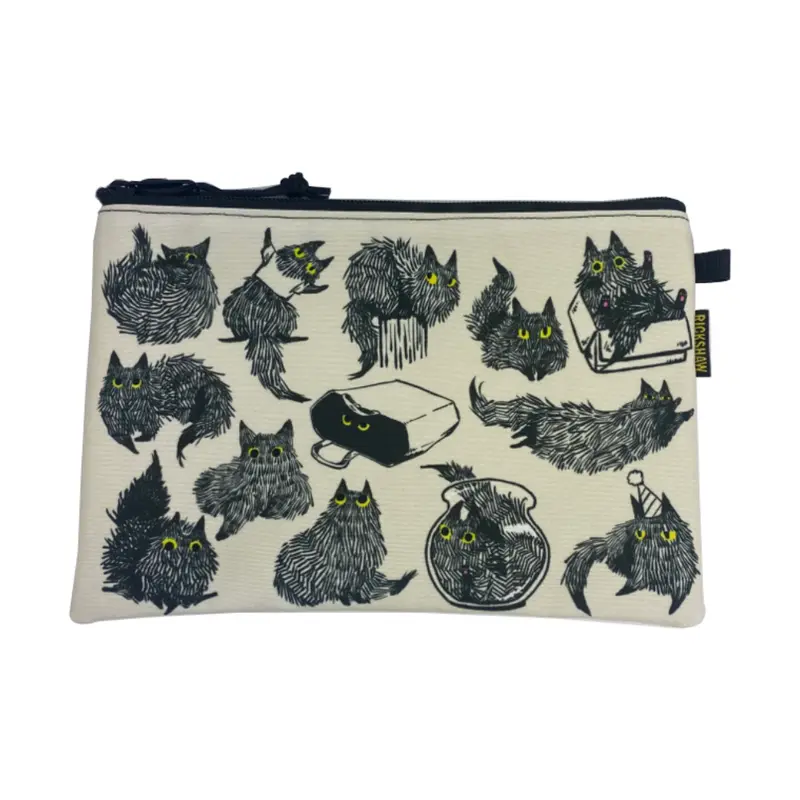 Rickshaw Bagworks Large Utility Pouch - Yuki Cat