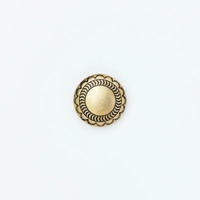The Superior Labor Flower Brass Concho