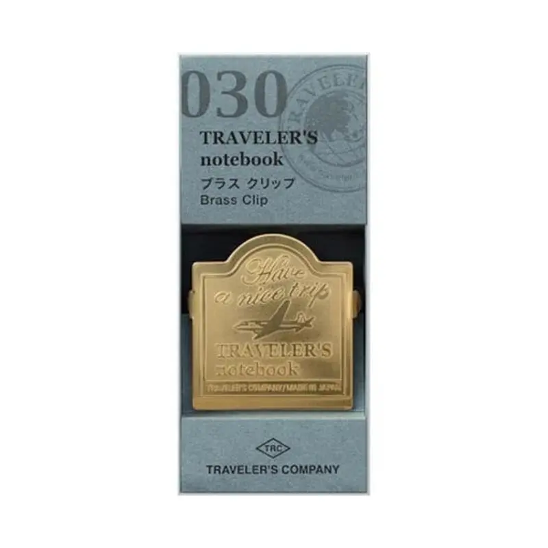 TRAVELER'S 030 Brass Clip -With TRC Logo