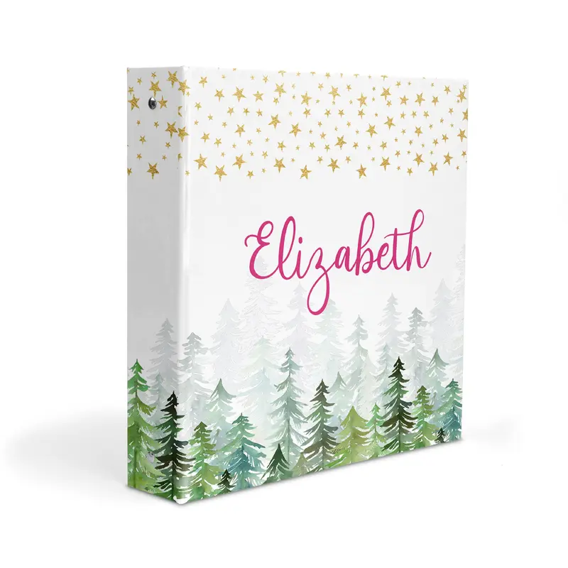 Stars Camping Summer Camp Personalized Custom 2" 3 Ring Binder  School Office Supplies
