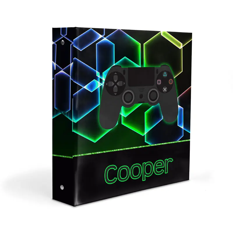 Video Game Sports Personalized Custom 2" 3 Ring Binder  School Office Supplies