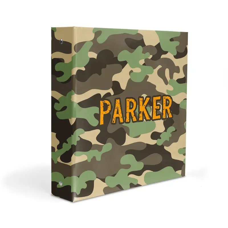 Camouflage Camo Personalized Custom 2" 3 Ring Binder  School Office Supplies