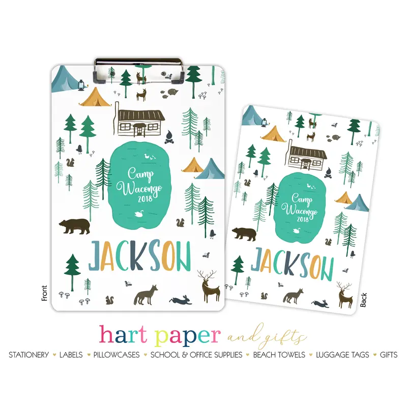 Camping Personalized Custom Clipboard  School Office Supplies2 Sided Clipboard - Printing on Both Sides
