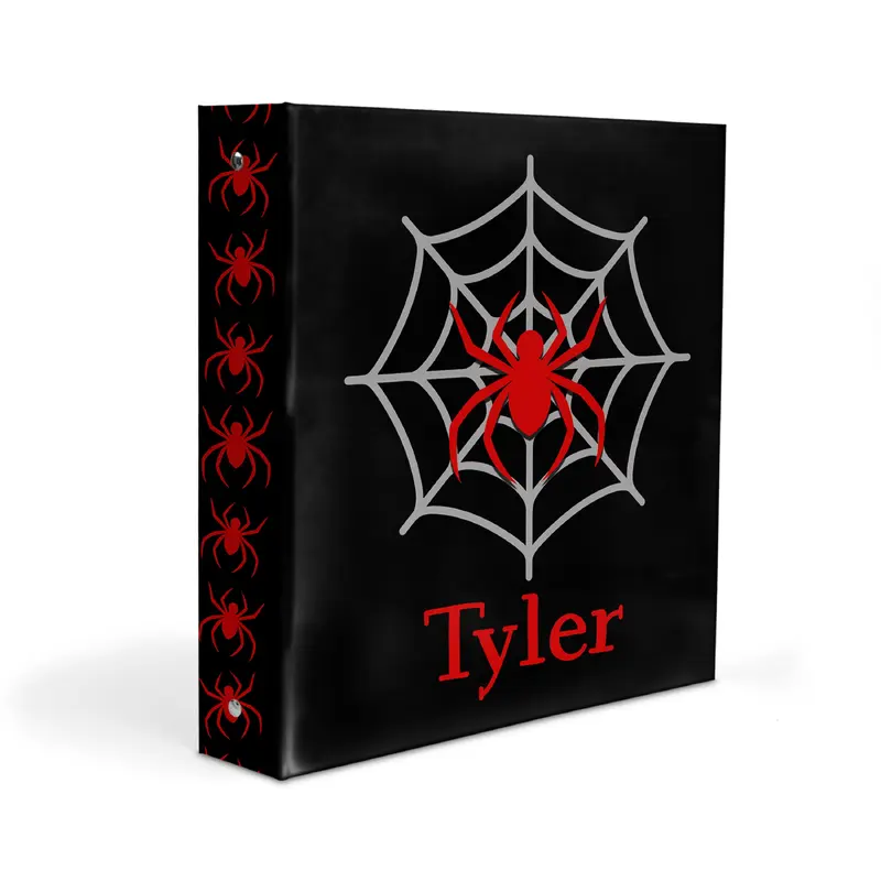 Spider Personalized Custom 2" 3 Ring Binder  School Office Supplies
