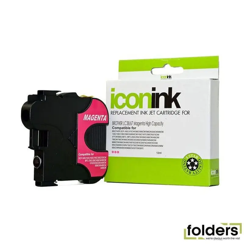 Icon Compatible Brother LC38/LC67 Magenta Ink Cartridge