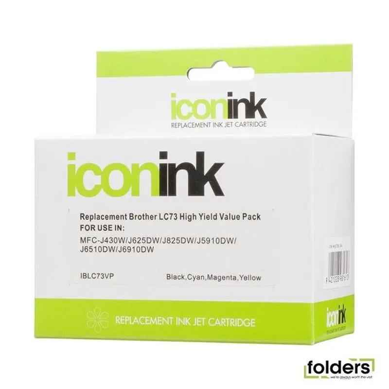 Icon Compatible Brother LC40/73 B/C/M/Y Value Pack
