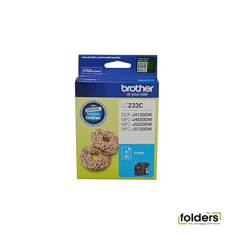 Brother LC233 Cyan Ink Cartridge