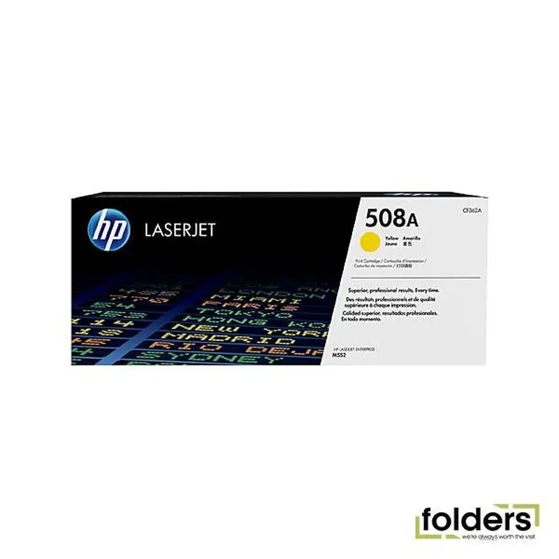 HP #508A Yellow Toner CF362A