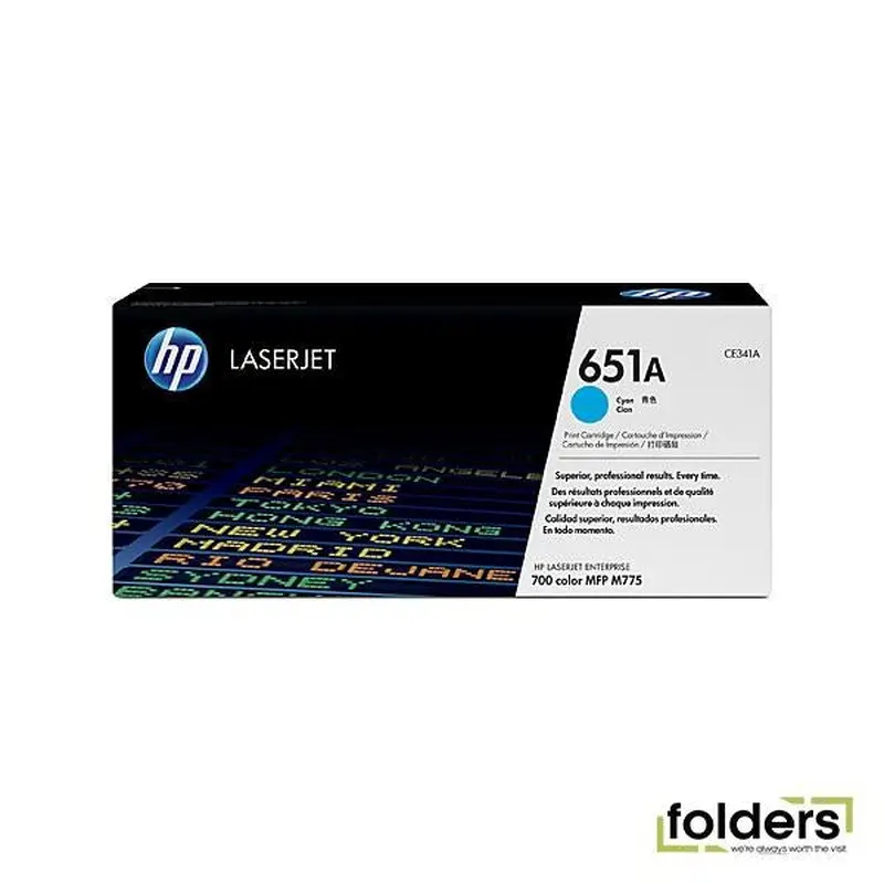 HP #651A Cyan Toner CE341A