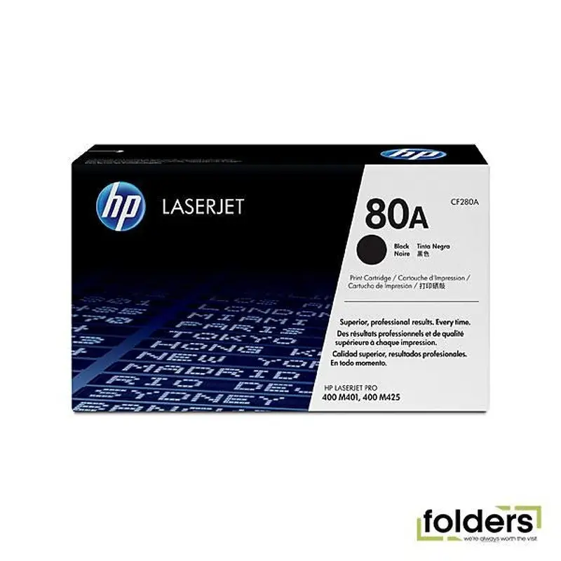 HP #80A Black Toner CF280A