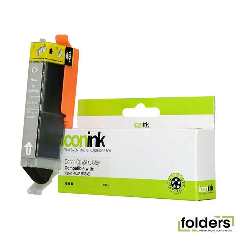 Icon Compatible Canon CLI-651XL Grey Ink Cartridge