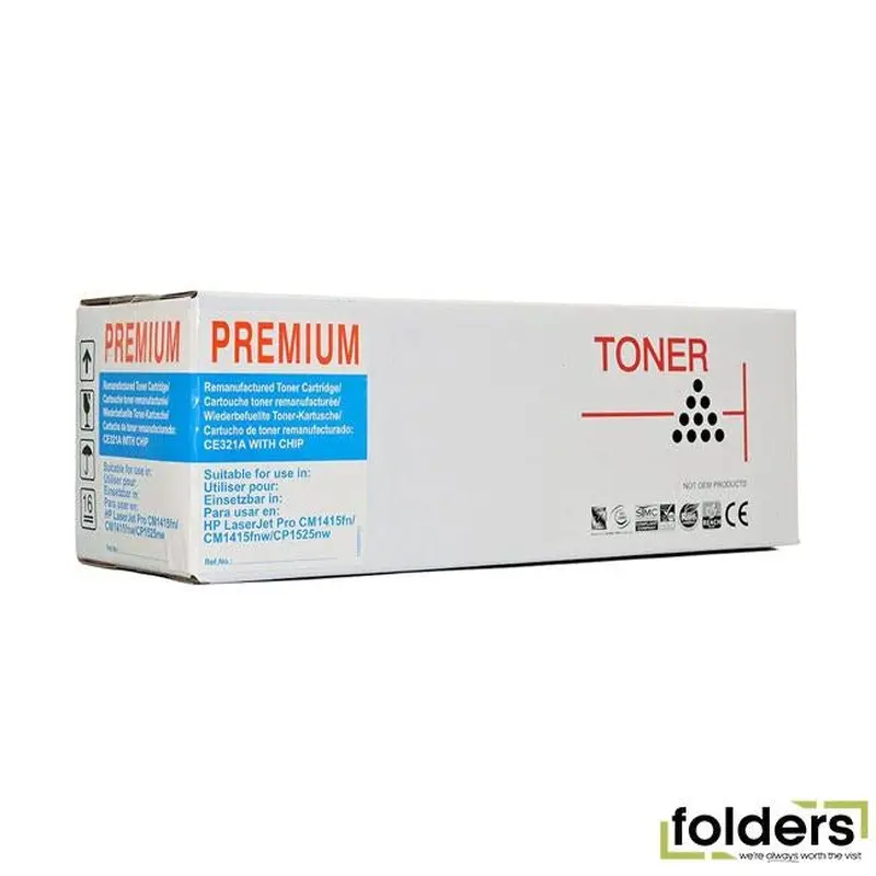 Icon Compatible HP CE321A/ CB541A Cyan Toner Cartridge
