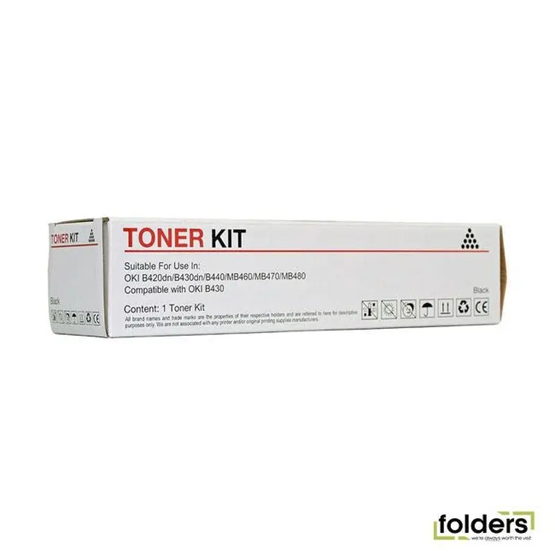 Icon Compatible OKI B420/ B430/ B440/ B460/ B470/ B480 Black Toner Cartridge