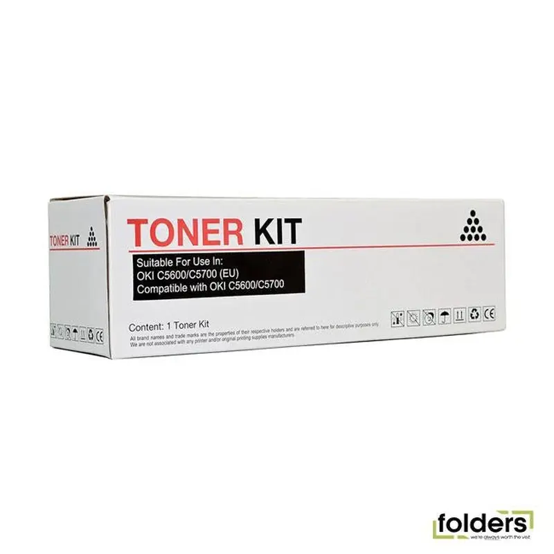 Icon Compatible OKI C5600/C5700 Black Toner Cartridge