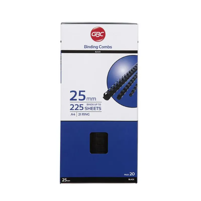 Gbc Binding Comb 38Mm Black Pk20 BEP38BK20