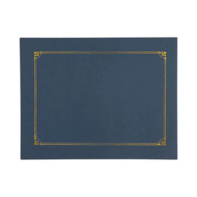 Certificate/document Cover, 8.5 X 11; 8 X 10; A4, Navy, 6/pack