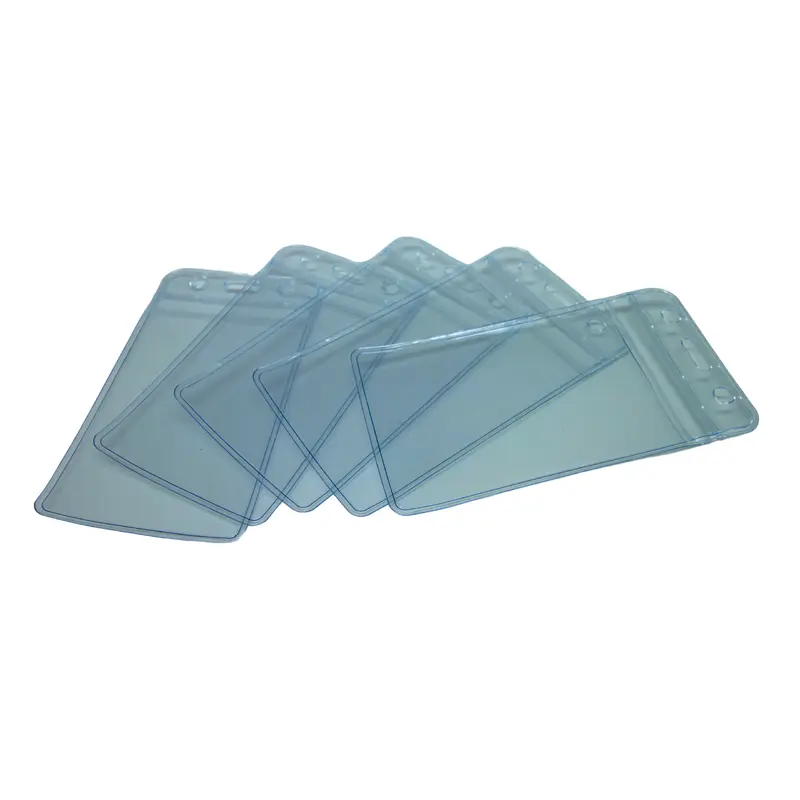 Clear Plastic Name Badge ID Card HoldersHorizontal