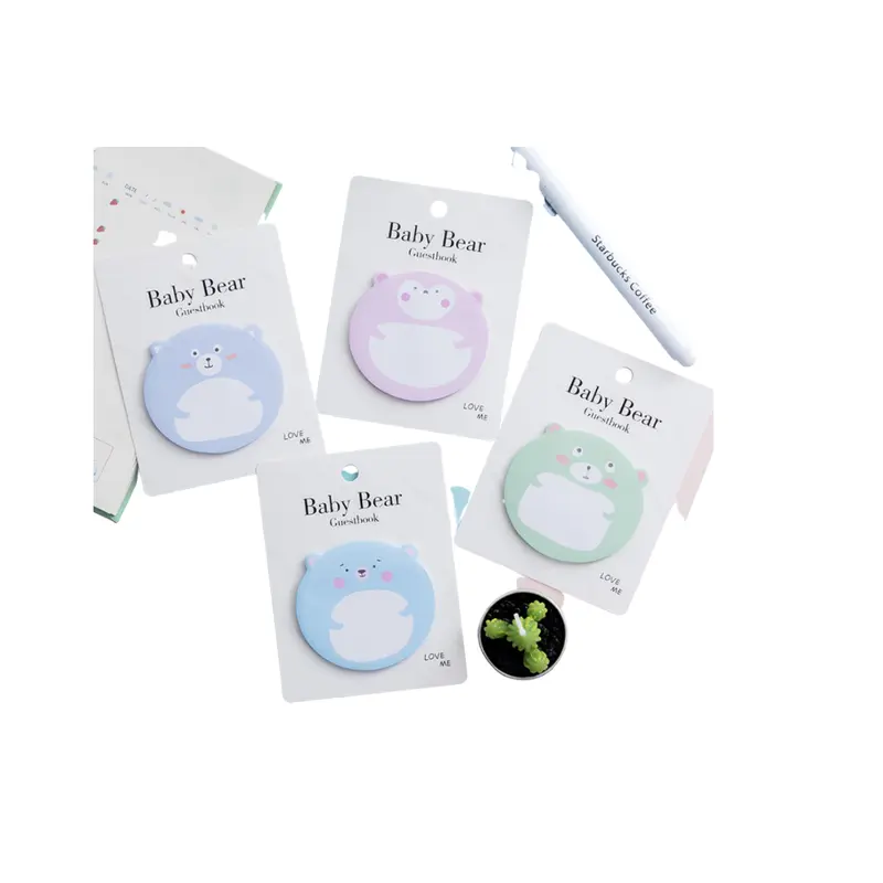 Cute Bear Shape NotepadAssorted