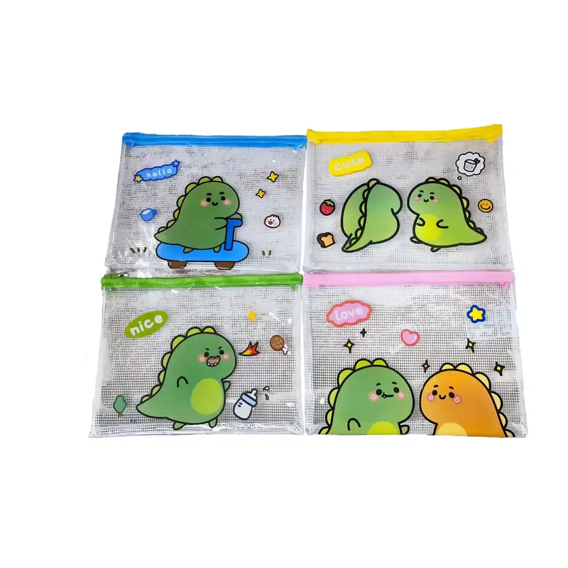 Dinosaur PVC Zip CaseA5