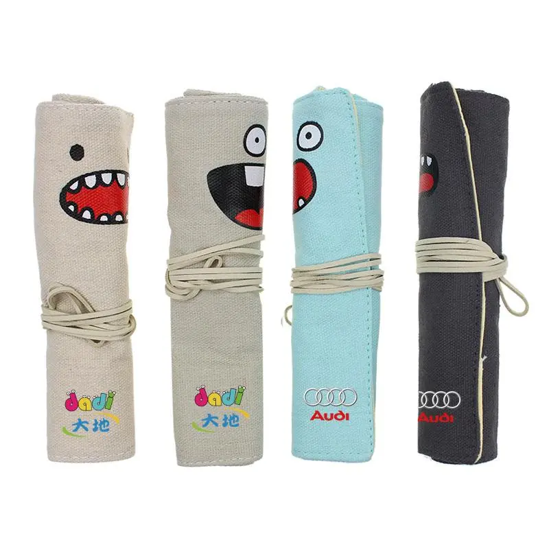 Emoji Design Roll Pencil Case500 