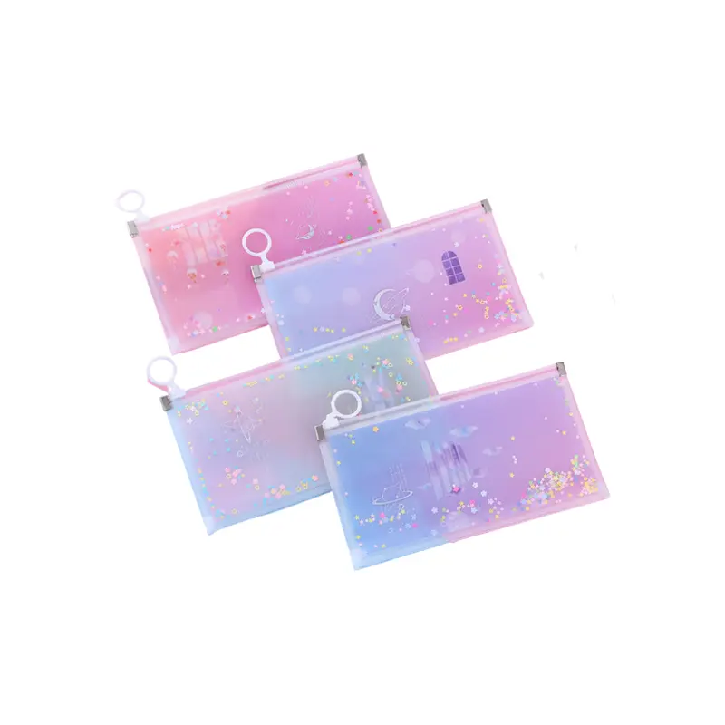Glitter Pencil Case with ZipAssorted