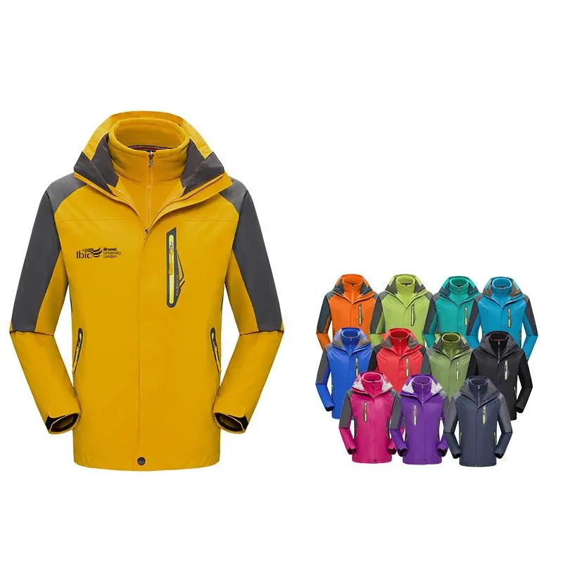 Long-Sleeved Waterproof Jacket With Yellow Zips500 