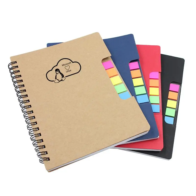Office Notebook With Colourful Sticky Flags Set1000 