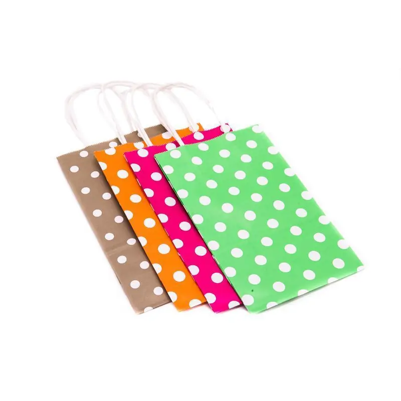Polka Dot Paper Gift BagsAssorted
