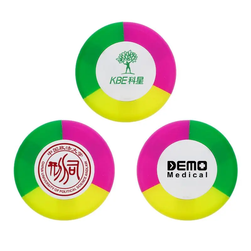 Round Tri-Color Highlighters2000 