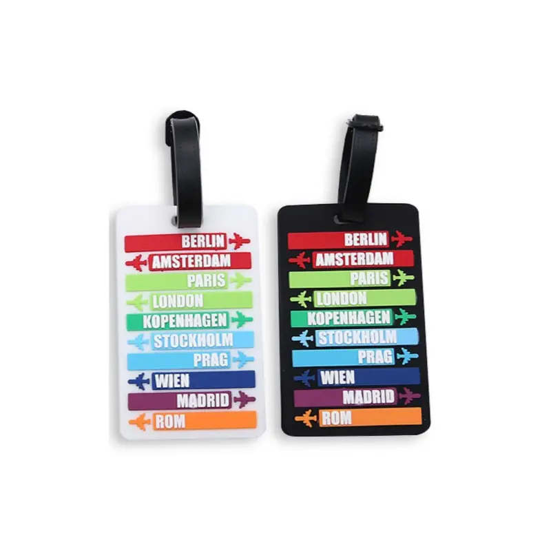 Travel Destination Places Theme Luggage TagAssorted