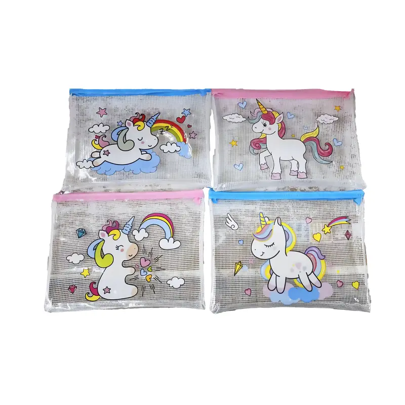 Unicorn Design PVC Pencil CaseA5