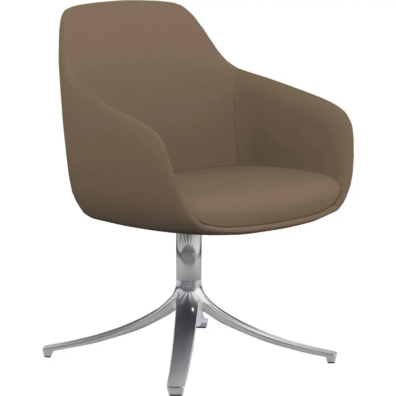 9 to 5 Seating Lilly Swivel Base Fabric Lounge Chair [SKU - NTF9134GTPFLA]EA