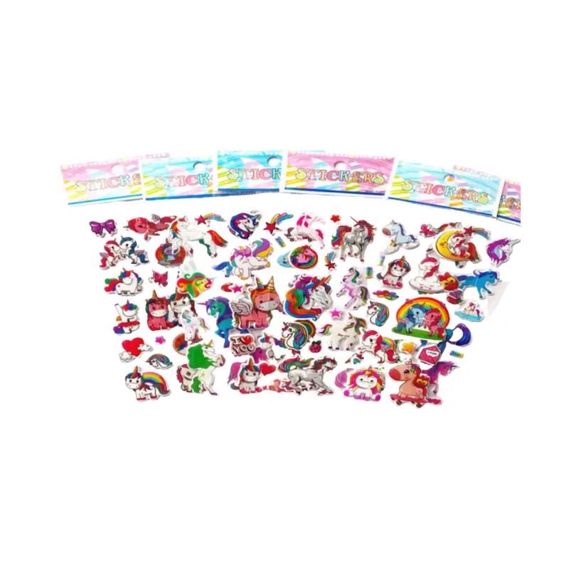 Unicorn Theme 3D Stickers