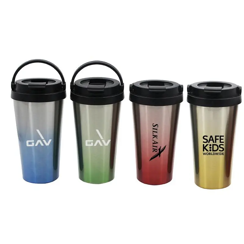 Water Bottle with Carrying Handle and Flip-Top Lid500 