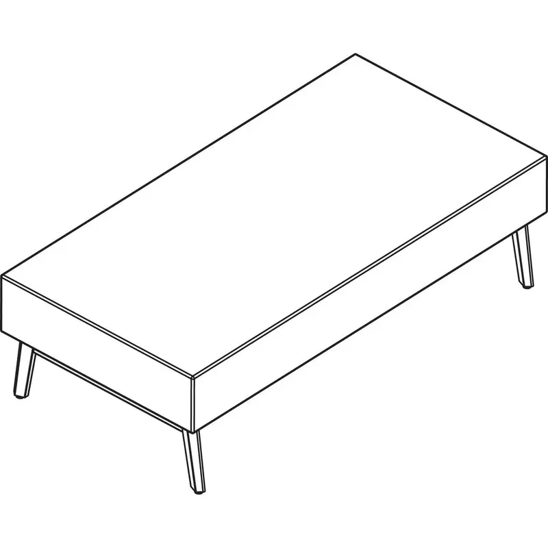 Arold Hip Hop Collection Rectangular Bench [SKU - AROH60W20TP06]EA