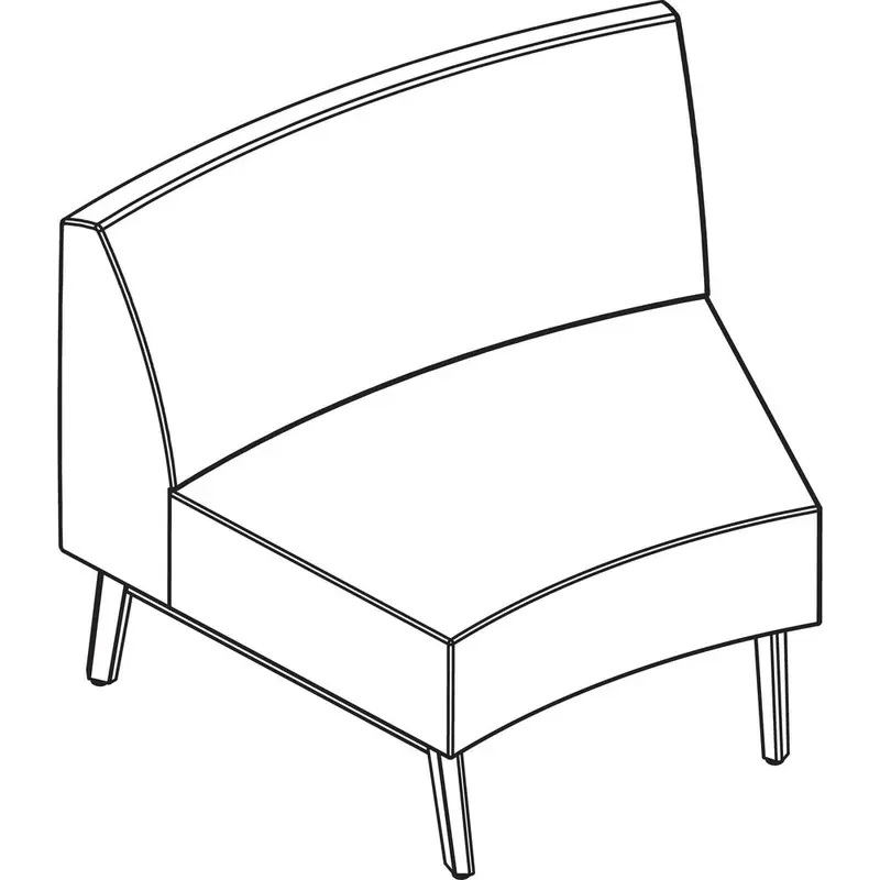 Arold Hip Hop Collection Wedge Chair [SKU - ARO4830CW20TP04]EA