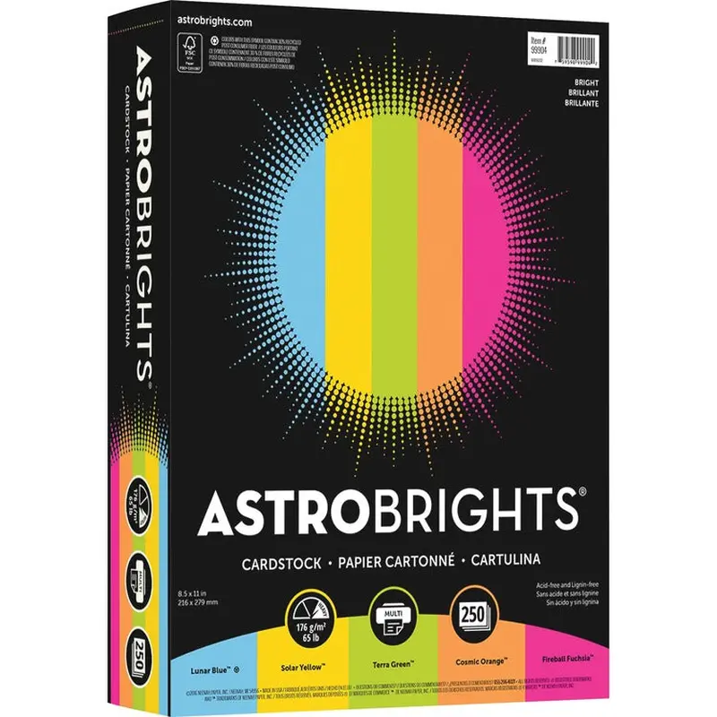 Astrobrights Colored Cardstock Paper [SKU - NEE99904]PK